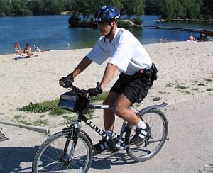 Policjant na rowerze
